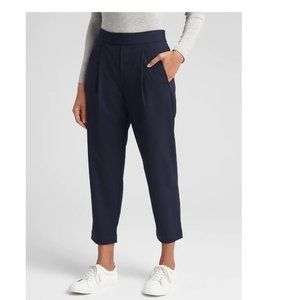 Gap Pleated Crop Pants 6 True Black